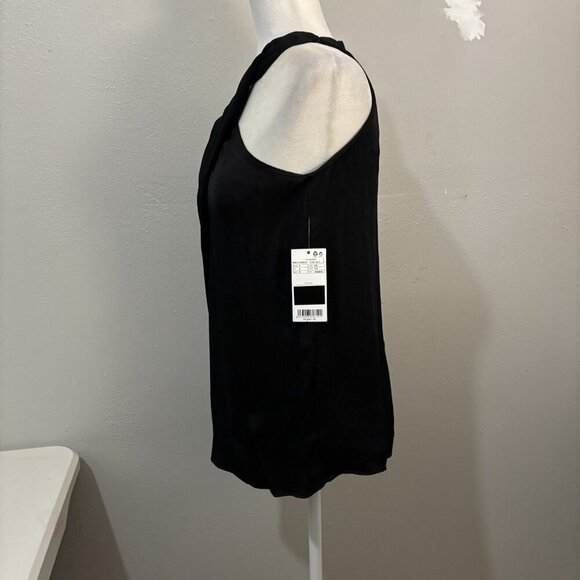 MNG Premium Halter Top High Neck Black Blouse Women XS - Picture 5 of 13